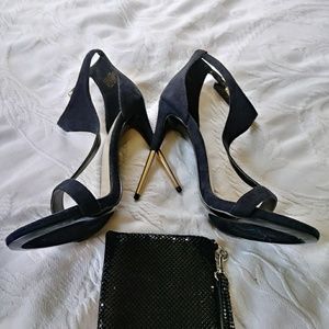 👗Homecoming👗LAL Spiked Gold heel Never Worn